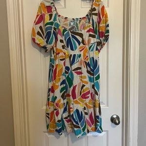 Tabitha Brown Multi Colored Cotton Dress